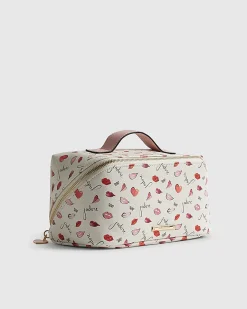 Cream J'adore Makeup Bag