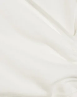 Cream Long Sleeve Wrap Front Hoodie