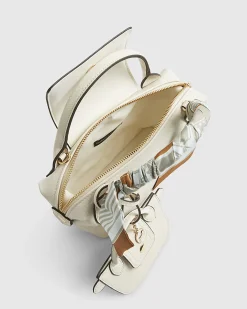Cream Mini Flap Cross Body Bag
