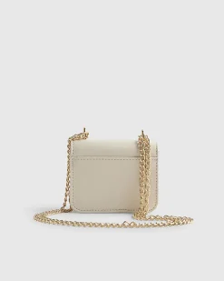 Cream Mini Satchel Purse