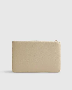 Cream Monogram Print Travel Wallet