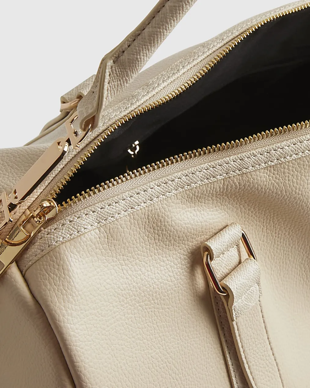 Cream Monogram Trim Soft Holdall