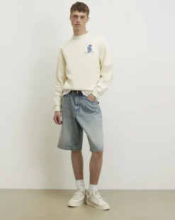 Cream Oversized Far East Japanese Sweatshirt