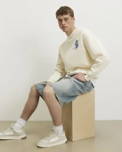 Cream Oversized Far East Japanese Sweatshirt