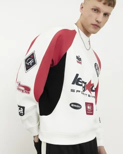 Cream Oversized Fit Legacy Sport Sweatshirt