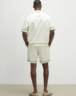 Cream Palm Tree Shorts