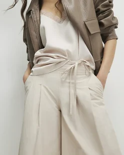 Cream Poplin Culottes