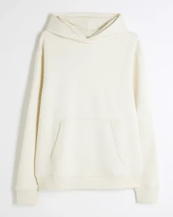 Cream Regular Fit Long Sleeve Hoodie