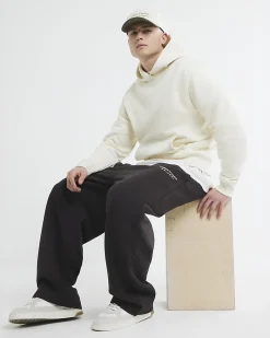 Cream Regular Fit Long Sleeve Hoodie