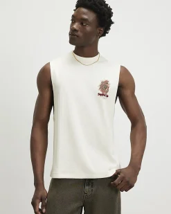 Cream Regular Fit Sapporo Tank Top