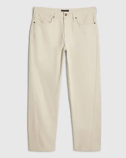 Cream RI Studio Loose Fit Twist Jeans