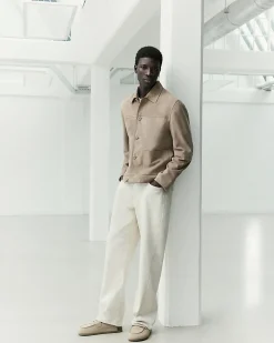 Cream RI Studio Loose Fit Twist Jeans