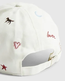 Cream Rodeo Embroidered baseball Cap