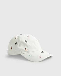 Cream Rodeo Embroidered baseball Cap