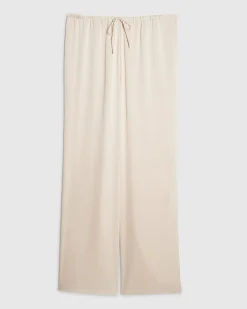 Cream Satin Trousers