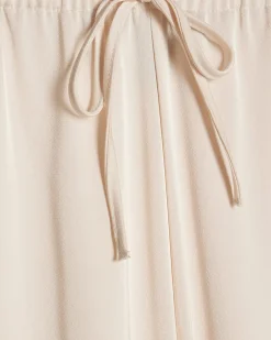 Cream Satin Trousers