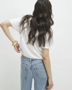 Cream Scallop T-Shirt