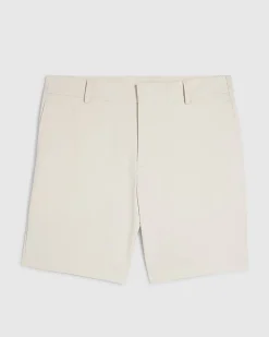 Cream Skinny Elasticated Stretch Shorts