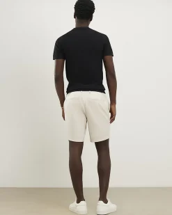 Cream Skinny Elasticated Stretch Shorts