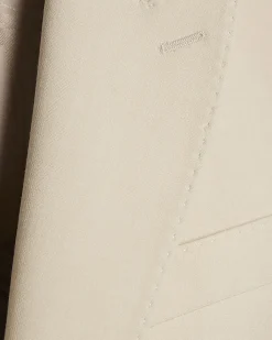 Cream Slim Fit Premium Suit Jacket