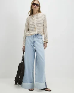 Cream Tape Yarn Knit Jumper