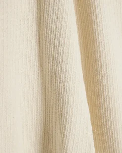 Cream Textured Full Skirt