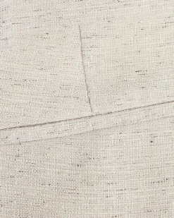 Cream Textured Suit Trousers