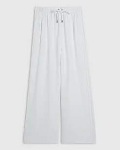 Cream Wide Leg Tailored Joggers