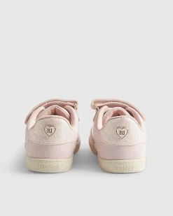 Girls Pink Bow Trainers