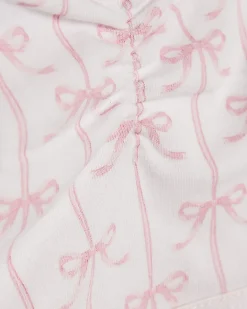 Girls Pink Ruched Bow Pack Of 3 Crop Tops