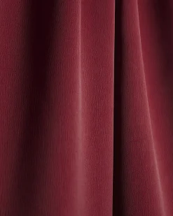Girls Red Satin Lace Side Stripe Trousers