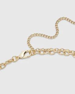 Gold Beaded Chain Belt