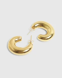 Gold Chunky Hoop Earrings
