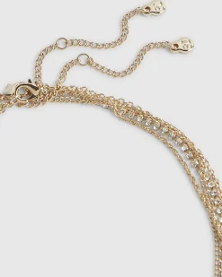 Gold Cross Layered Necklace