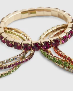 Gold Diamante Bracelet Multipack