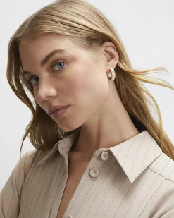 Gold Dome Hoop Multipack Earrings
