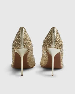 Gold Embellished Court Heels