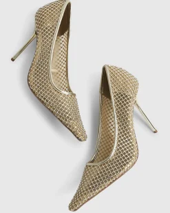 Gold Embellished Court Heels
