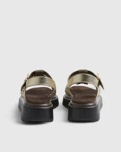 Gold Fisherman Flatform Sandals