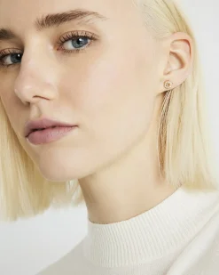 Gold Heart And Bow MultiPack Earrings