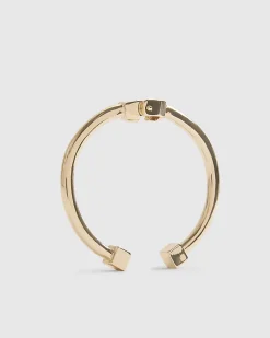 Gold Hinged Bangle