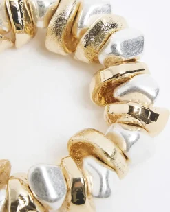Gold Mixed Nuggets Bracelet