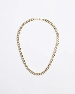 Gold Plated curb chain necklace