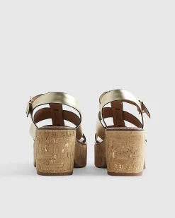 Gold Platform Fisherman Sandals