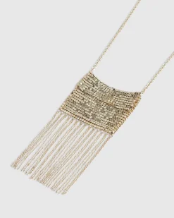 Gold Pouch Necklace
