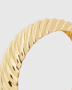 Gold Ridge Bangle