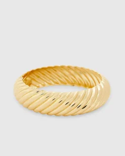 Gold Ridge Bangle
