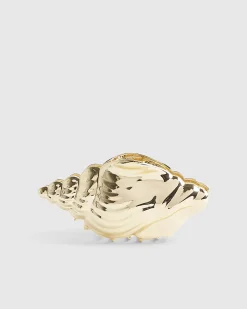 Gold Sea Shell Claw Hair Clip