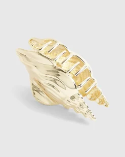 Gold Sea Shell Claw Hair Clip