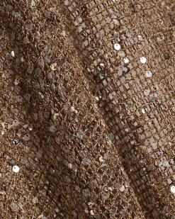 Gold Sequin Knitted Cape